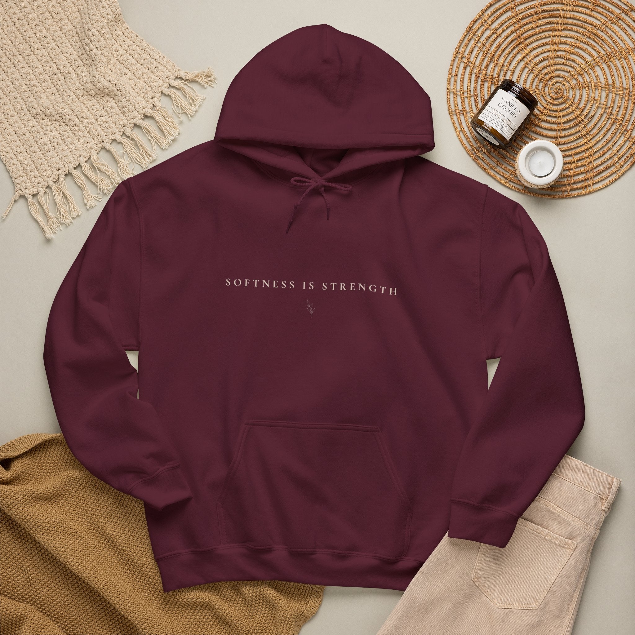 Softness Is Strength Hoodie — Veloura