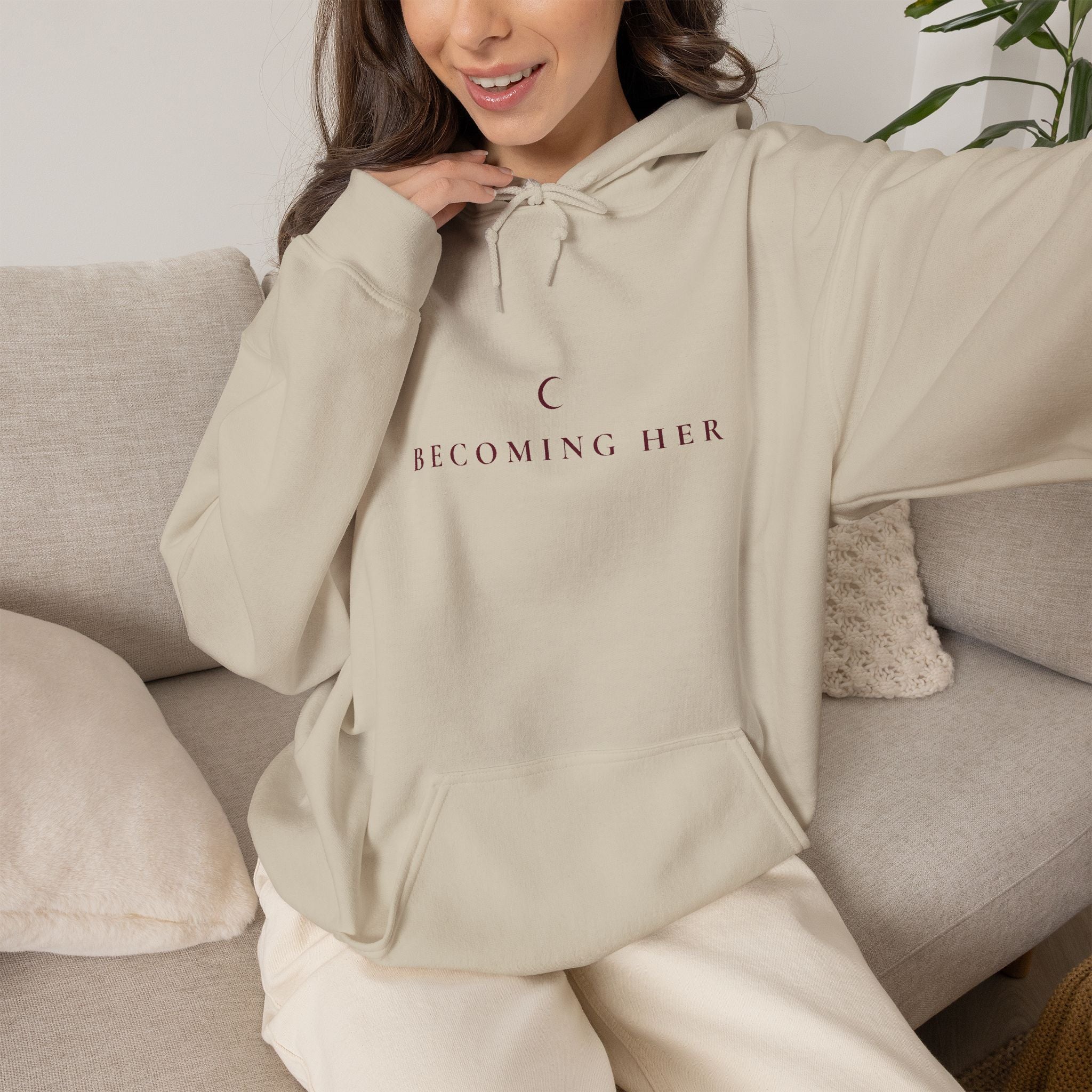 Becoming Her Hoodie — Veloura